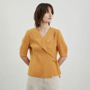 올리비아로렌 세이브존07 랩 블라우스 VOCNS4M4331YE