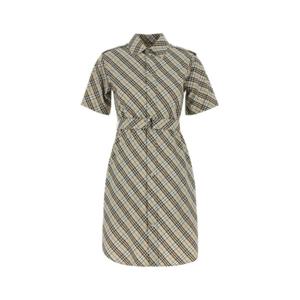 버버리 미디 원피스 8103472 C1849 CHECKED