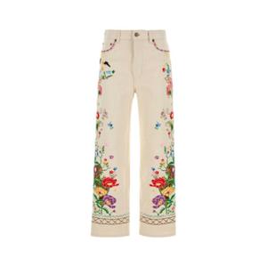 발렌티노 가라바니 스트레이트 팬츠 6B3DD19A912 05X WHITE