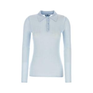 프라다 반팔 티셔츠 P24H2BSOOO15HX F0013 LIGHT BLUE
