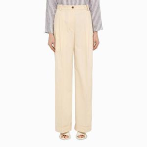 메종키츠네 스트레이트 팬츠 MW01103WW0102 WHITE