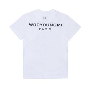 우영미 W251TS07 701W 백 로고 남성 반팔티