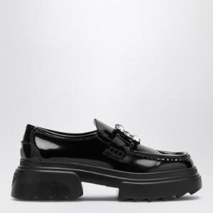 ROGER VIVIER 왈라비브 블랙 에나멜 가죽 플랫폼 로퍼 RVW71036400MRK/XH_ROGVI-B999