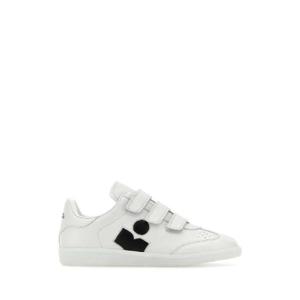 ISABEL MARANT ETOILE 화이트 레더 로고 클래식 SN 스니커즈 BK0013FAA4E11S WHBK