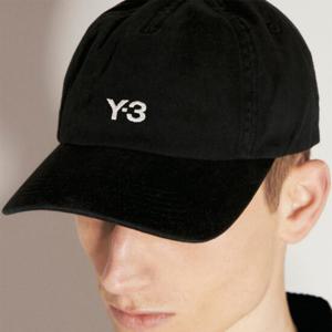 25 SS 와이쓰리 Y3 Dad 데드 로고 엠브로이드 베이스볼 캡 블랙 IN2391