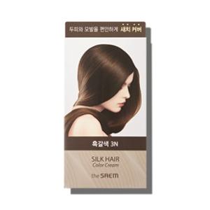 [더샘]실크  헤어 컬러 크림 새치커버 흑갈색