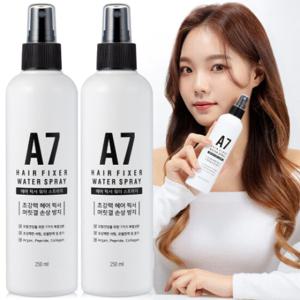 A7 강력고정 헤어 픽서 워터스프레이 250ml 2개 / 앞머리 볼륨