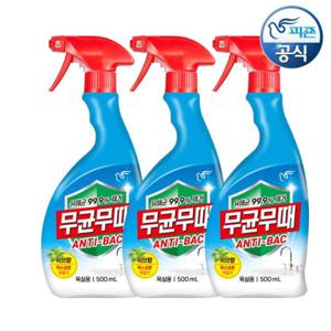 무균무때 안티박 청소세제 욕실용 500ml 용기 x 3개