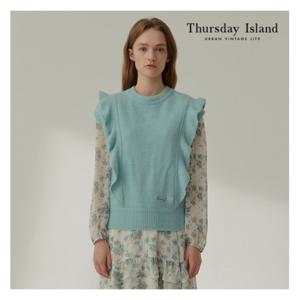 [써스데이아일랜드][Thursday Island] 여성 언발 셔링 베스트(T2