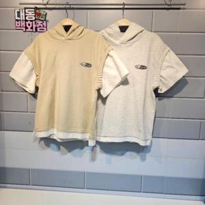 유솔대동백화점 DP01 레이어드 후드반팔티 ULMT23405