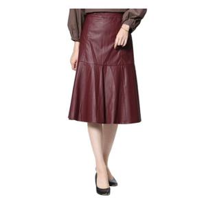 [시에로]인조가죽절개디테일롱스커트 SF4SKF358