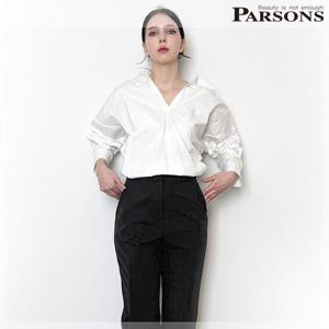 [파슨스] [Flat White] Tokyo V-Neck Blouse (PW2S2BL01)