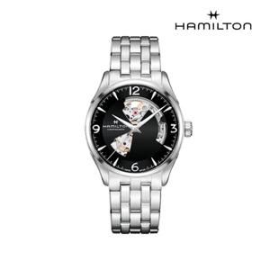 [해밀턴]H32705131 재즈마스터 오픈하트 42mm 블랙 메탈 남성 시