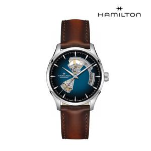 [해밀턴]H32675540 재즈마스터 오픈하트 오토 40mm 블루 다이얼