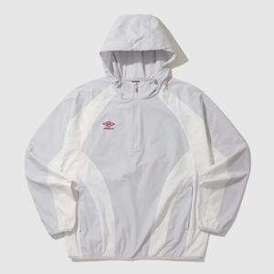 [엄브로] 스포티 컬러블록 립스탑 후드형 바람막이 아노락 UP121SWT21 AGY