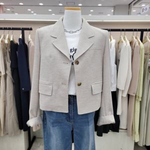 [온앤온]테일러드카라 크롭 여름자켓 njw3mj43702