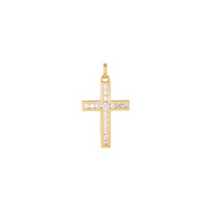 로이드 옐로우 타임리스 클래식 십자가 14k 펜던트 LPP23011G