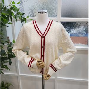 [부루앤쥬디]샌드라인가디건 아이보리 BQJCD001A