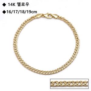 로이드 이태리 골드 할로우 14K 팔찌 LWB24039G