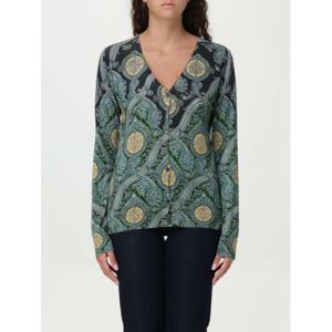 [ETRO] 여성 가디건 브이넥 페이즐리 WRKE0143AV364 S9000 그린 /6