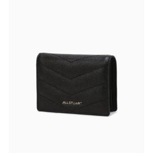 [JILLSTUART ACC][모마퀼팅]블랙 퀼팅 소가죽 반지갑 JAWA5E870BK