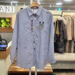 스테파니 HC03 줄 고양이 색색 단추 남방 A25SH5110