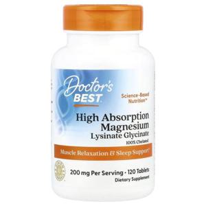 미국직구 Doctors Best 닥터스베스트 고흡수 마그네슘 100mg 120정 Magnesium