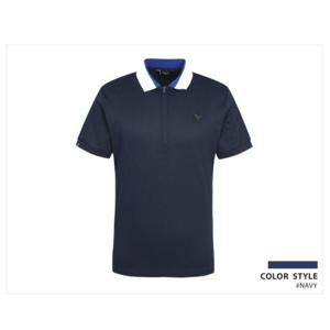 데니스골프 DP01 배색요꼬 하프집업카라 NAPMM-TS044