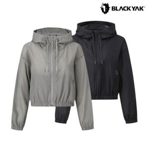 블랙야크 여성 루클라 숏기장 후디자켓 크롭 바람막이 나일론 점퍼 1BYJKMU512