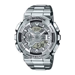 카시오 G-SHOCK (G-SHOCK) 빅 케이스 아날로그/디지털 콤비네이션 110 시리즈 베젤 밴드 메탈 소재 모델 실버 x 건메탈릭 GM-110D-8AJF