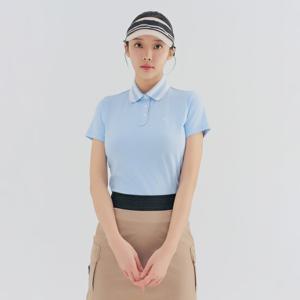 [레노마골프] 여성 배색 요꼬 카라 반팔 티셔츠 RWTPN6182-905