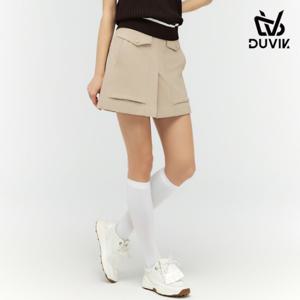듀빅 여성 페이크 랩 스커트 4부 반바지 DF2WPH347BG