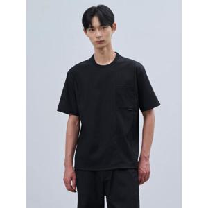 [빈폴멘] 화섬 포켓 라운드넥 티셔츠  블랙 (BC4642C465)