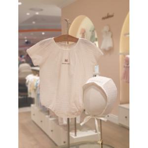 M밍크뮤D 25SS (CR)아미띠에슈슈SET바디슈트 보넷모자세트 (3537067603)