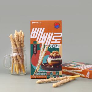 롯데웰푸드 빼빼로 인절미 팥빙수맛 37g