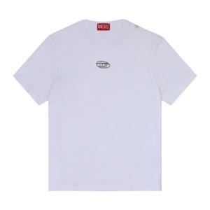 디젤 A17880 0CLBR 100 (T-ADJUST-OD) 메탈릭 로고 남성 반팔티
