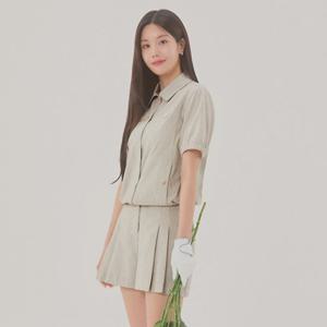 [와이드앵글 공식] 여성 CO 캐주얼 시어써커 하프팬츠 L_WWM25376E2