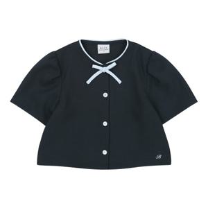 [빈]BZ24BL01NV네이비 리본 자켓 블라우스