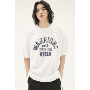 [NBA]N252TS020P GR 남여공용 오버핏 프린트 아트 빅사이즈 반팔티셔츠