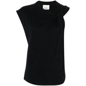 이자벨마랑 민소매 티셔츠 TS0175FAA1N41I BLACK