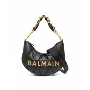 [BALMAIN] 여성 숄더 백 1945 소프트 문 BagGrid 퀼티드 나일론 EN1BQ954TNDTEAF 블랙 /8