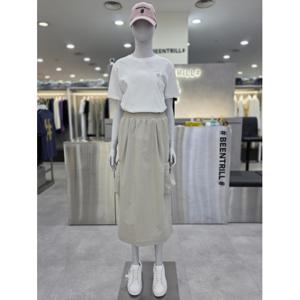 [빈트릴]여성 우븐 롱베이지 치마 BA252SK502-LE
