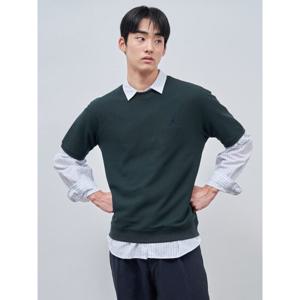 [빈폴멘] 소로나 허니콤 반팔 스웨트 셔츠  그린 (BC4342O89M)