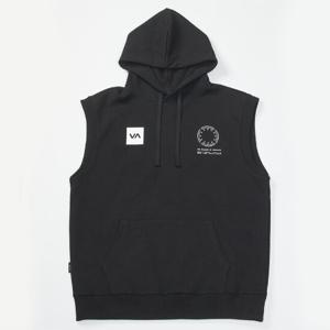 RVCA 남성 슬리브리스 후드티 VF21HD007BLK