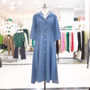 ab.f.z sh06 칠부소매 데님 원피스 DDIX3HO02b