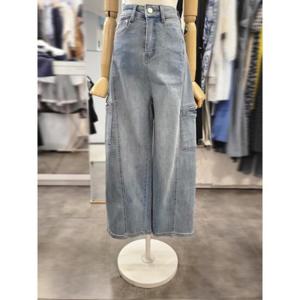 밸리걸 세이브존01 스판 카고 절개 데님 팬츠 225210