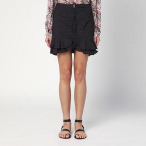 ISABEL MARANT A TOILE Breenea mini skirt with black zip 25PJU0301FAC1J06E/Q_ISAET-01BK