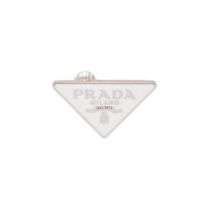 프라다 심볼 클립 레프트 이어링 화이트 1JO753-2DSP-F0009