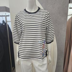 [안지크]백레터링스트라이프티셔츠(AI2TS5130)