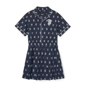 M MLB키즈반팔티 NQK 7FOPM0243-43NYD CLASSIC MONOGRAM 셔츠 원피스